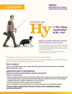 HyQvia Consideration Brochure. 